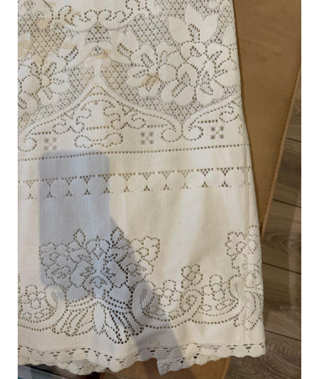 VALENTINO Бежевая хлопковая юбка макси, фото 5