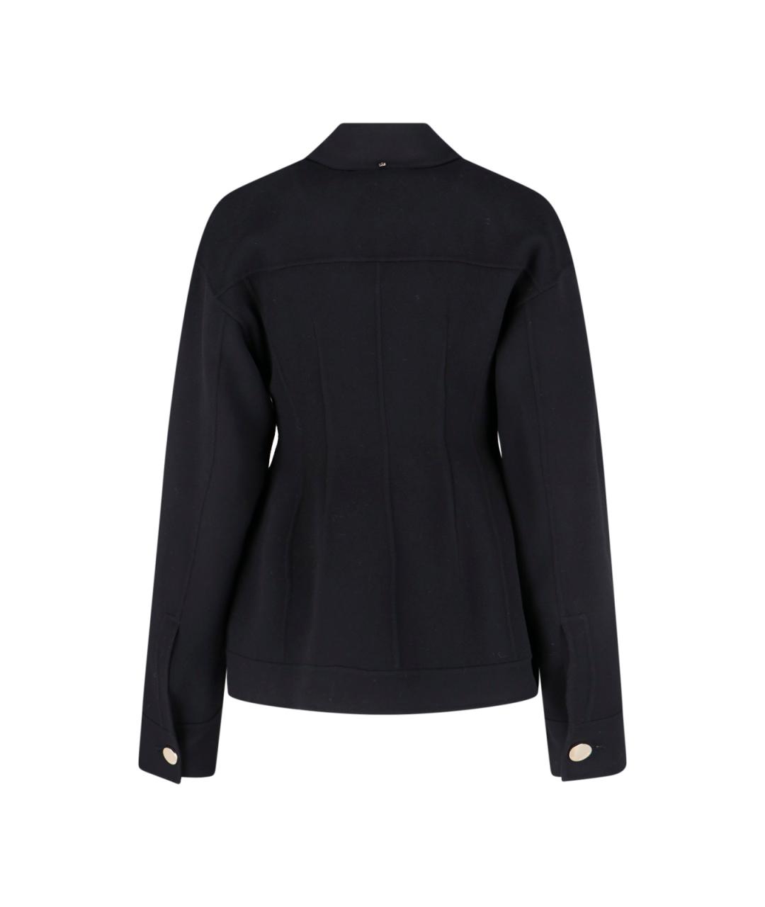 SPORTMAX Черное шерстяное пальто, фото 2
