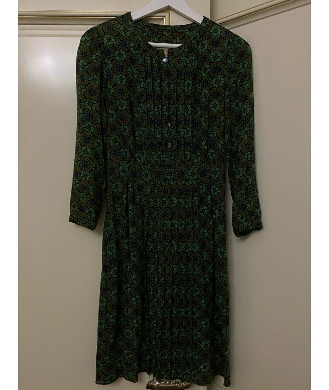 BURBERRY BRIT Зеленые хлопковое платье, фото 8