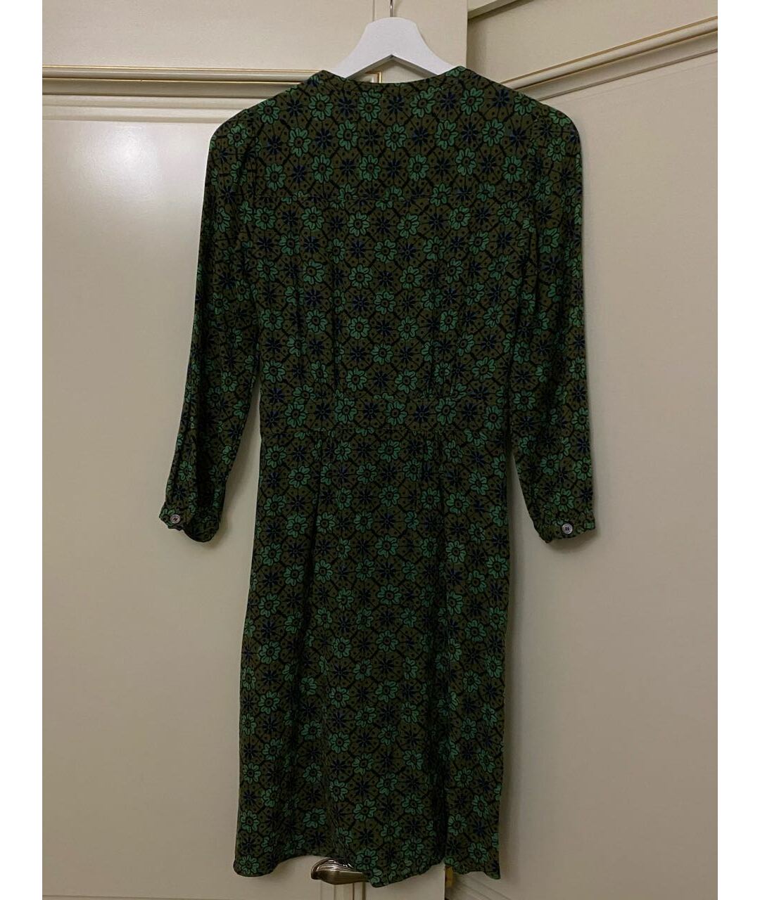BURBERRY BRIT Зеленые хлопковое платье, фото 2