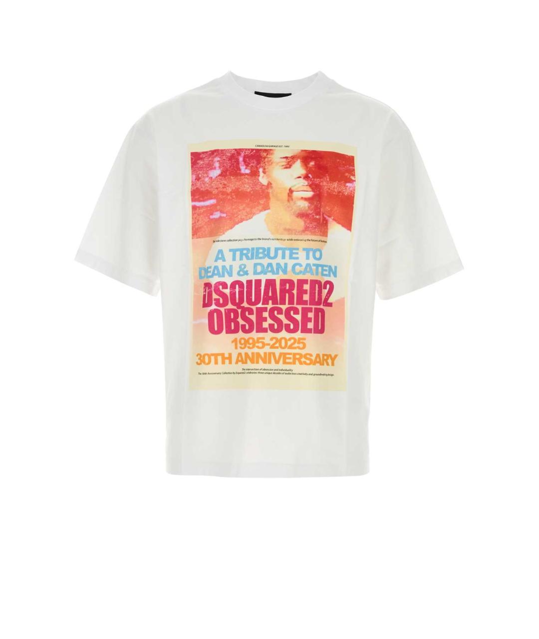 DSQUARED2 Белая хлопковая футболка, фото 1