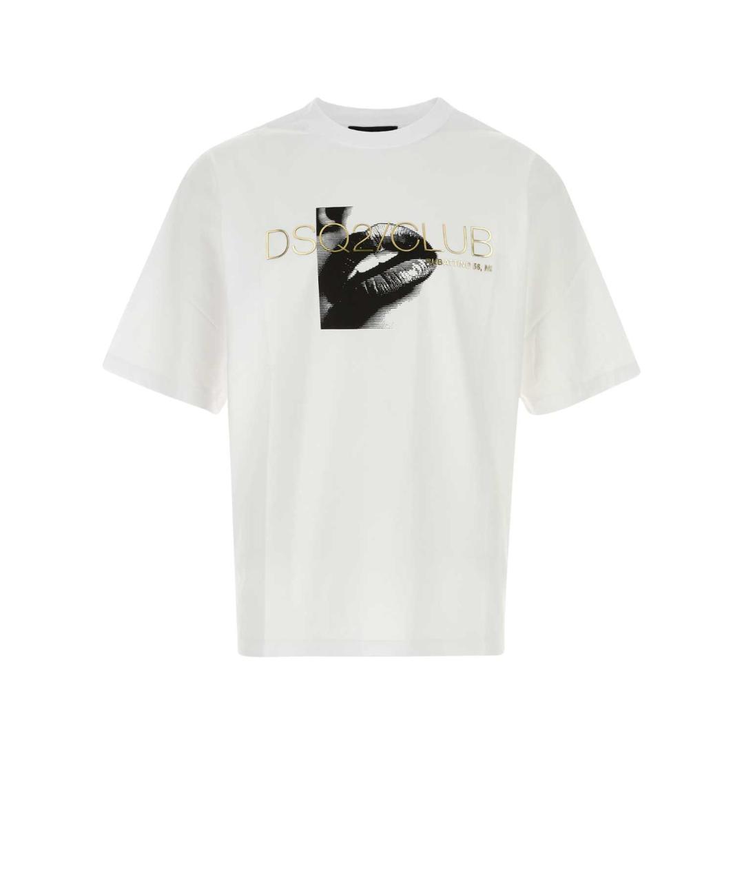 DSQUARED2 Белая хлопковая футболка, фото 1