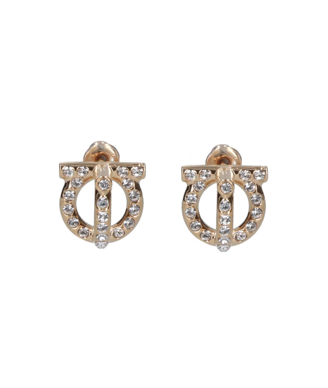 FERRAGAMO Золотые латунные серьги, фото 3