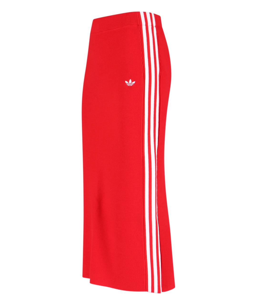 ADIDAS Красная юбка миди, фото 3