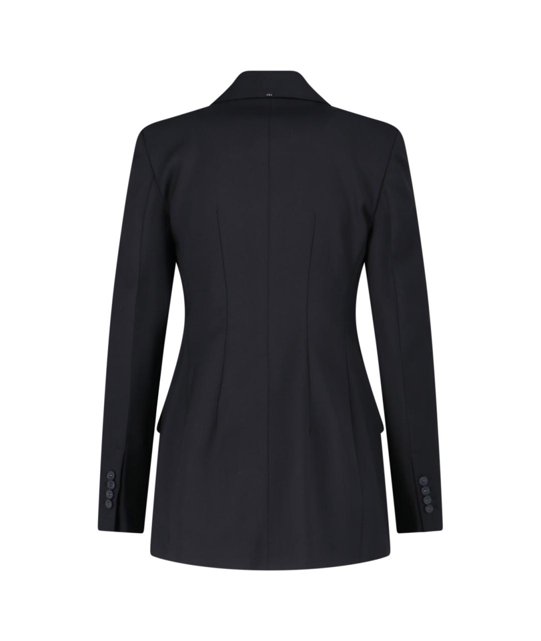 SPORTMAX Темно-синий шерстяной жакет/пиджак, фото 2