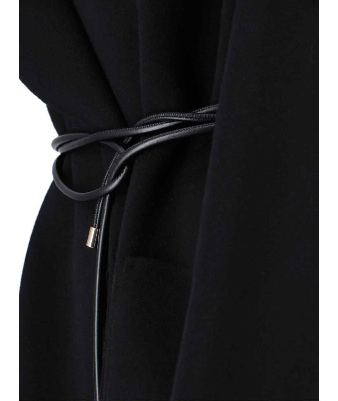 SPORTMAX Черное шерстяное пальто, фото 5