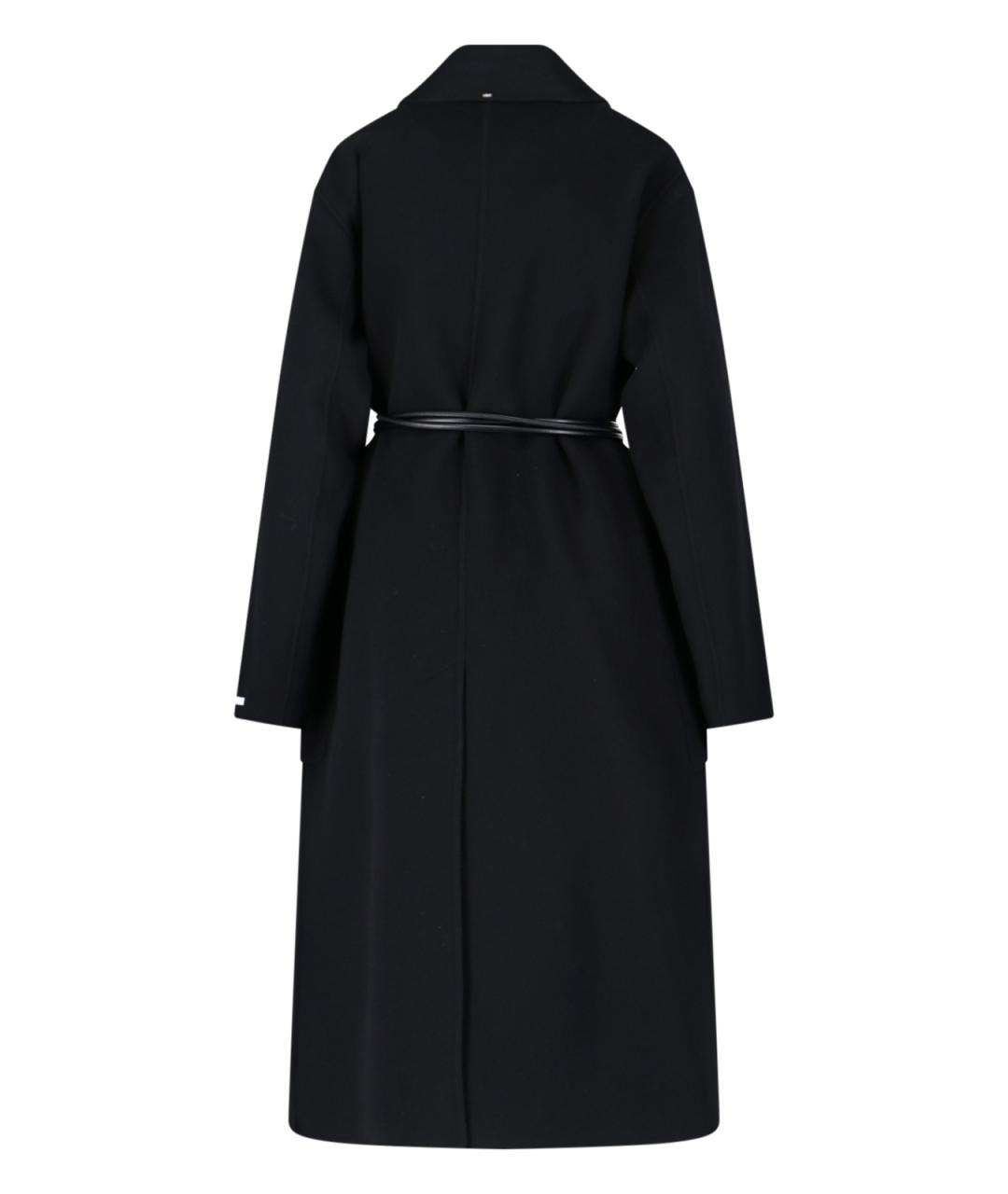 SPORTMAX Черное шерстяное пальто, фото 2