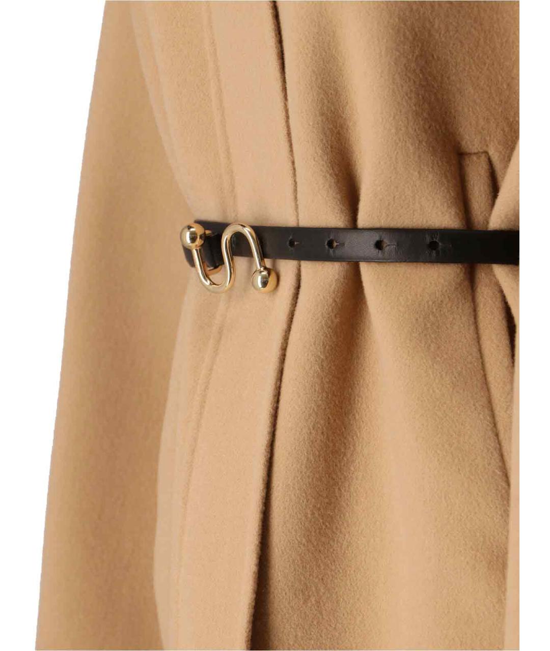 SPORTMAX Бежевое шерстяное пальто, фото 4