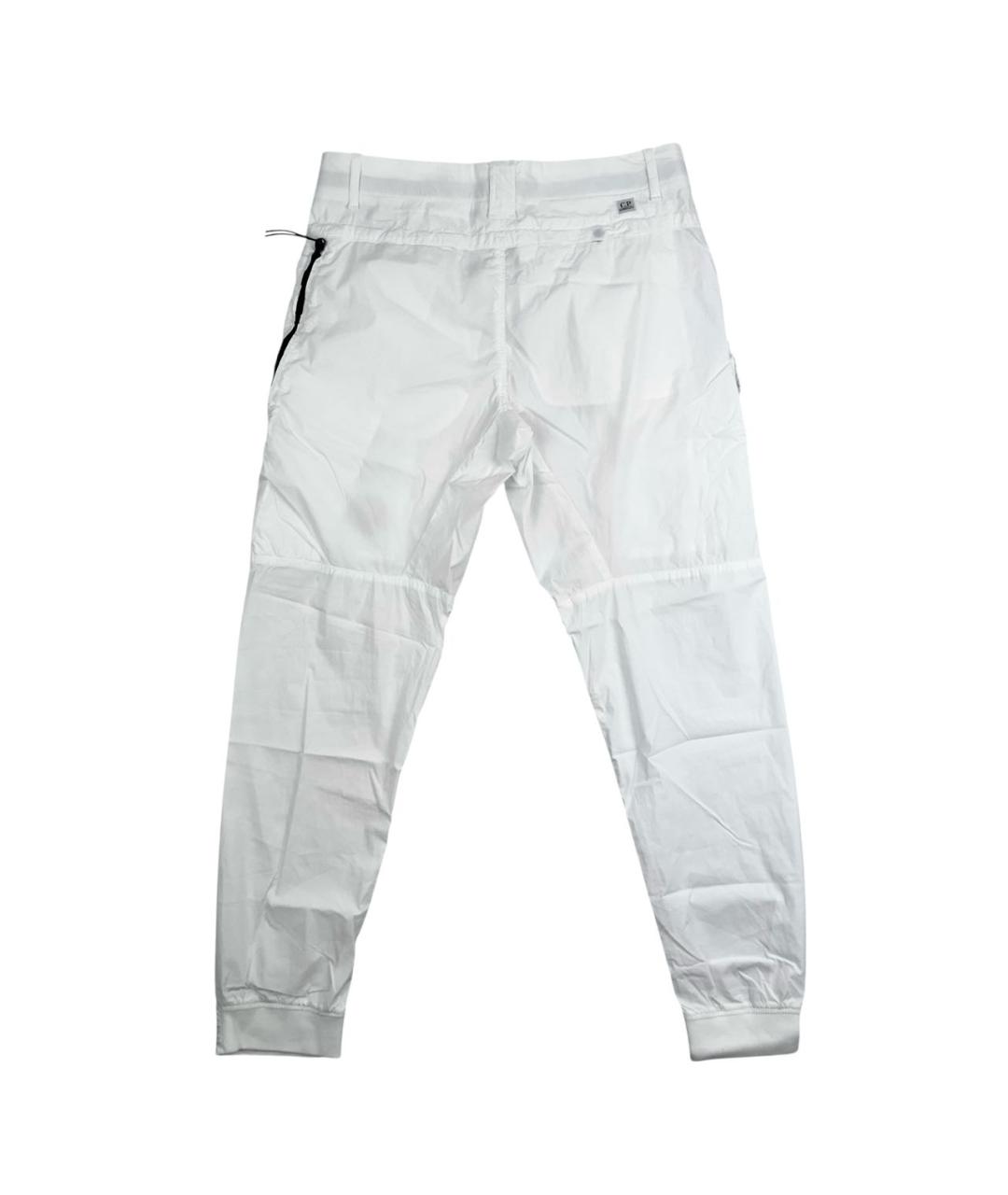 CP COMPANY Белые хлопко-эластановые повседневные брюки, фото 2