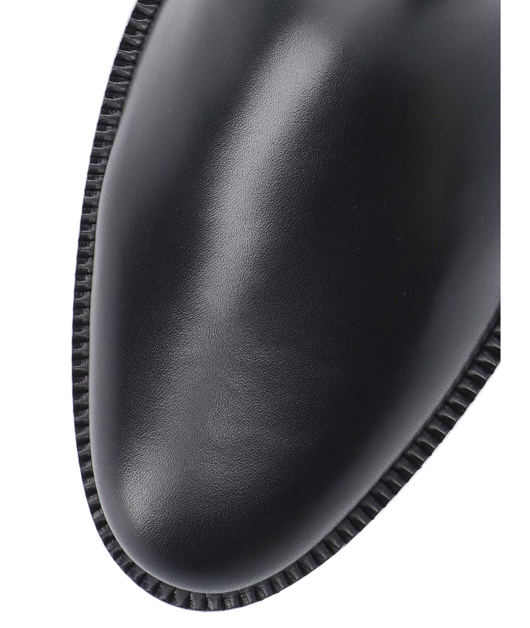 FERRAGAMO Черные кожаные сапоги, фото 5