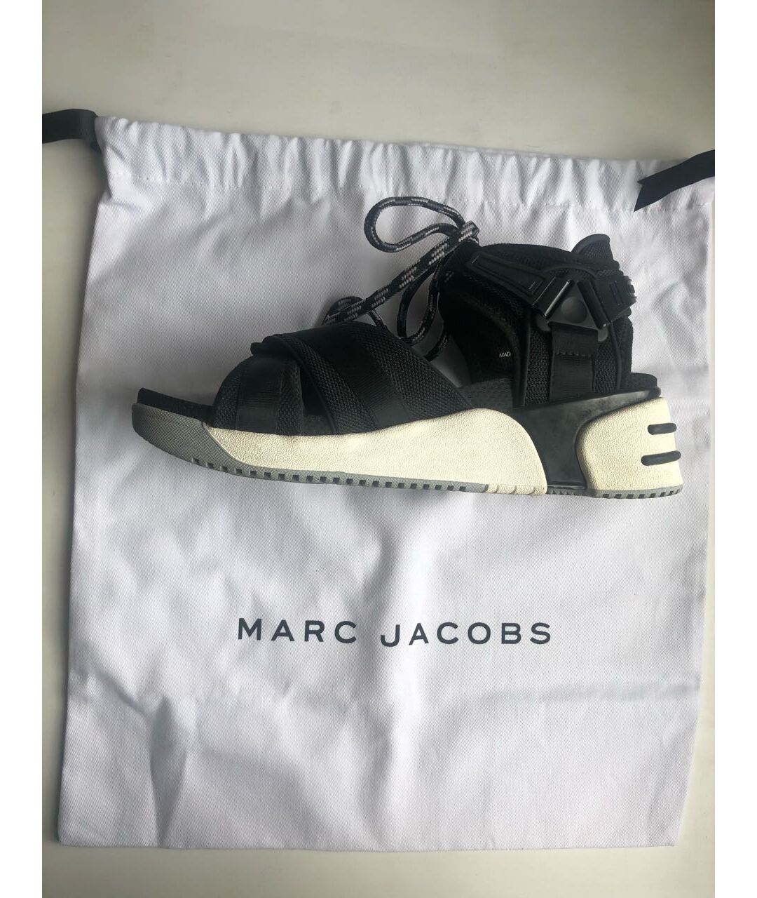 MARC BY MARC JACOBS Черные резиновые сандалии, фото 7