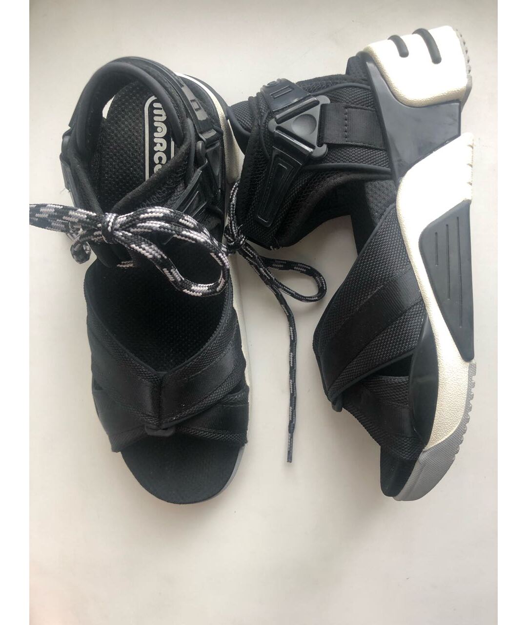 MARC BY MARC JACOBS Черные резиновые сандалии, фото 3