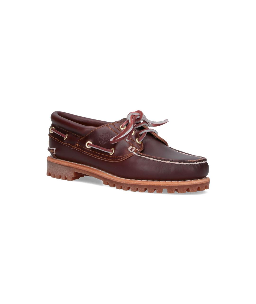 TIMBERLAND Бордовые кожаные брогги и оксфорды, фото 2