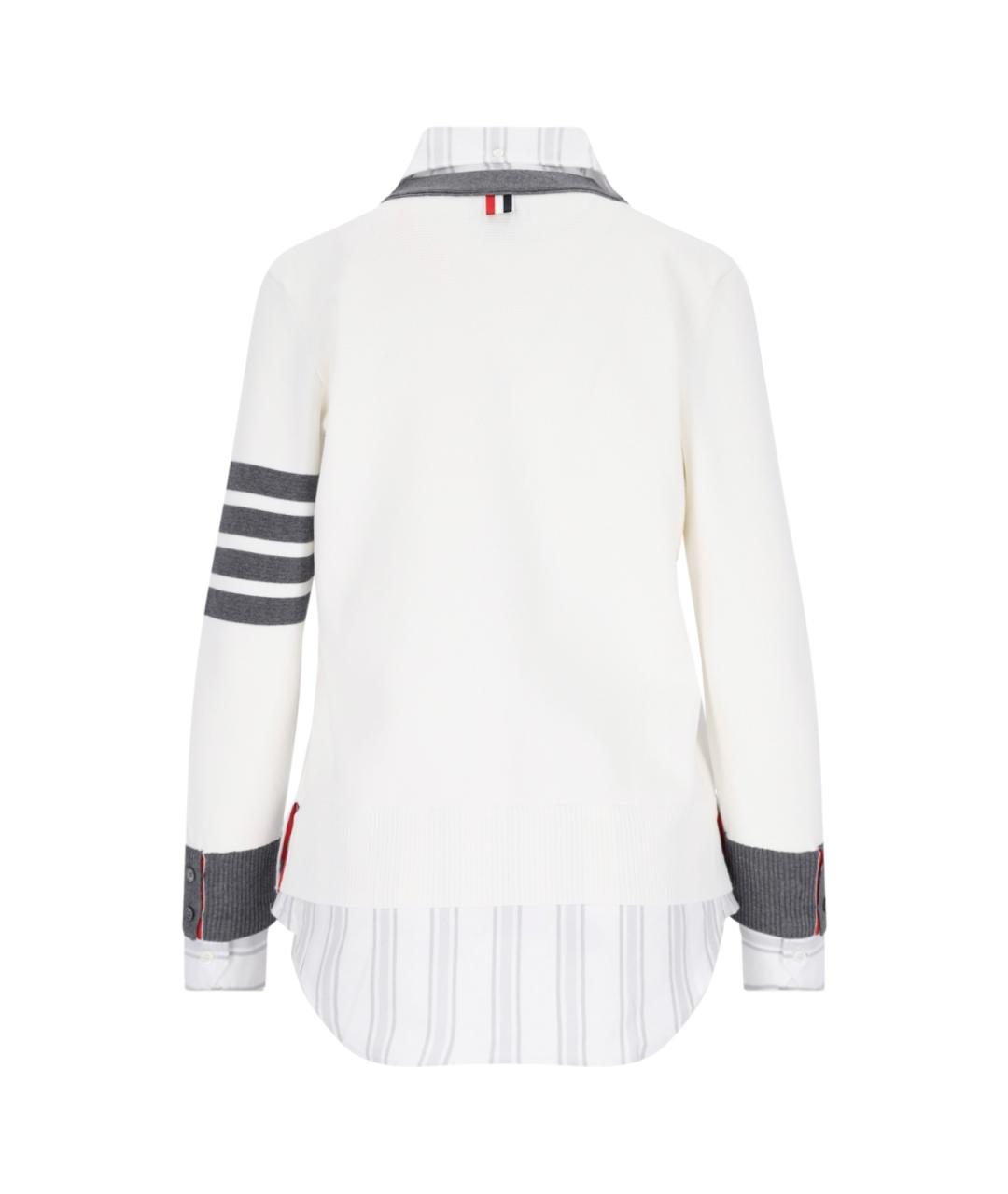 THOM BROWNE Белый кардиган, фото 2