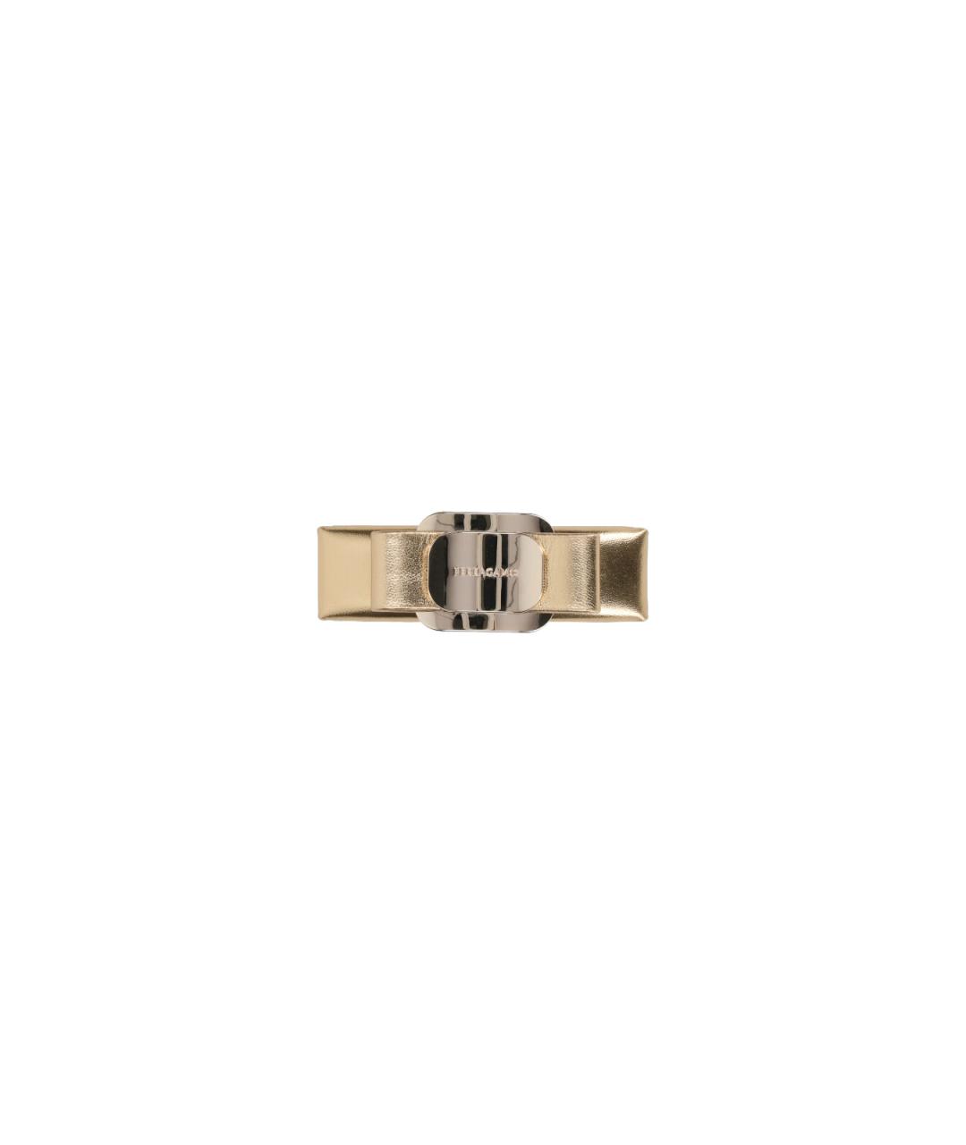 FERRAGAMO Золотая заколка, фото 1