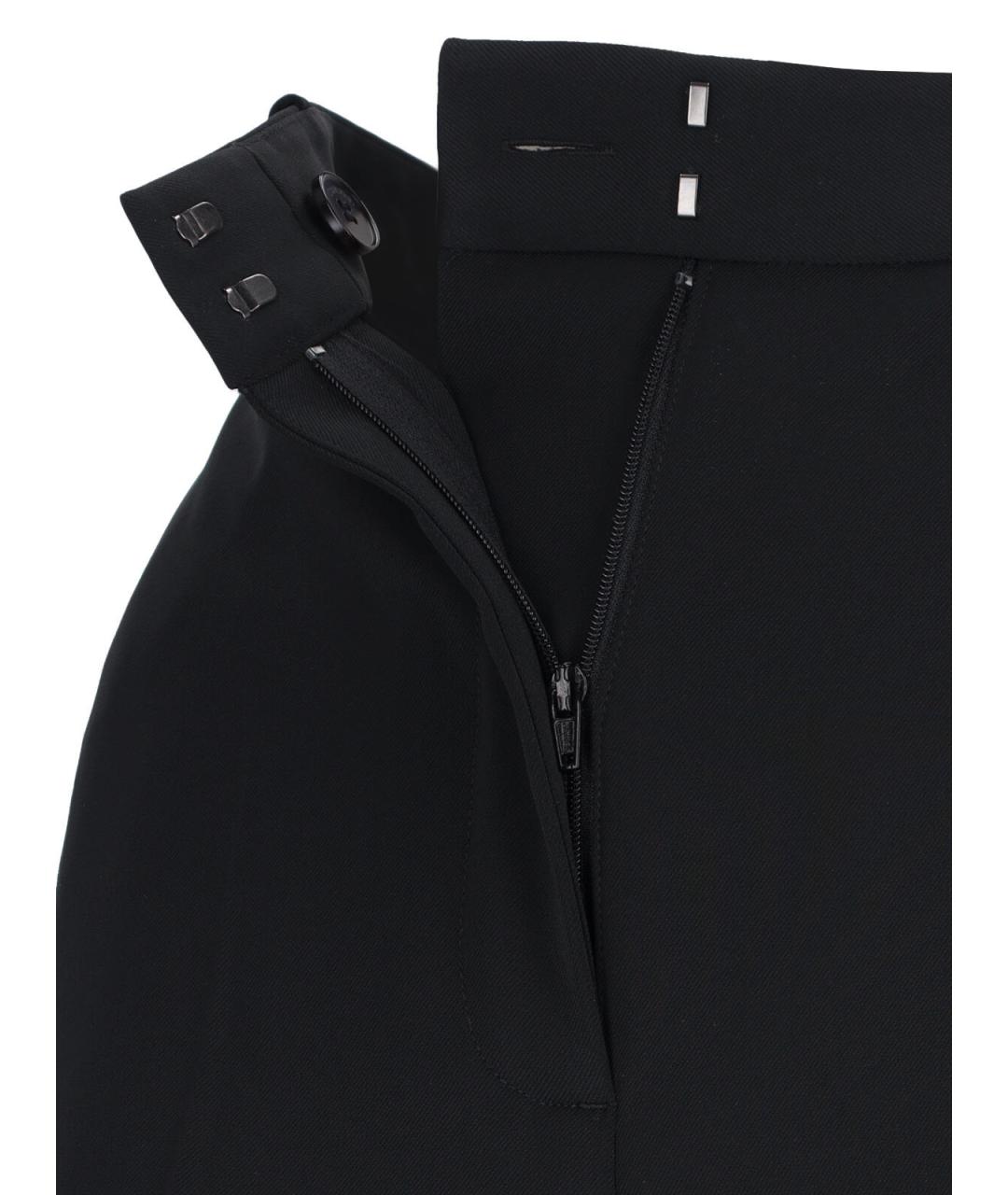 CALVIN KLEIN Черные полиэстеровые прямые брюки, фото 5
