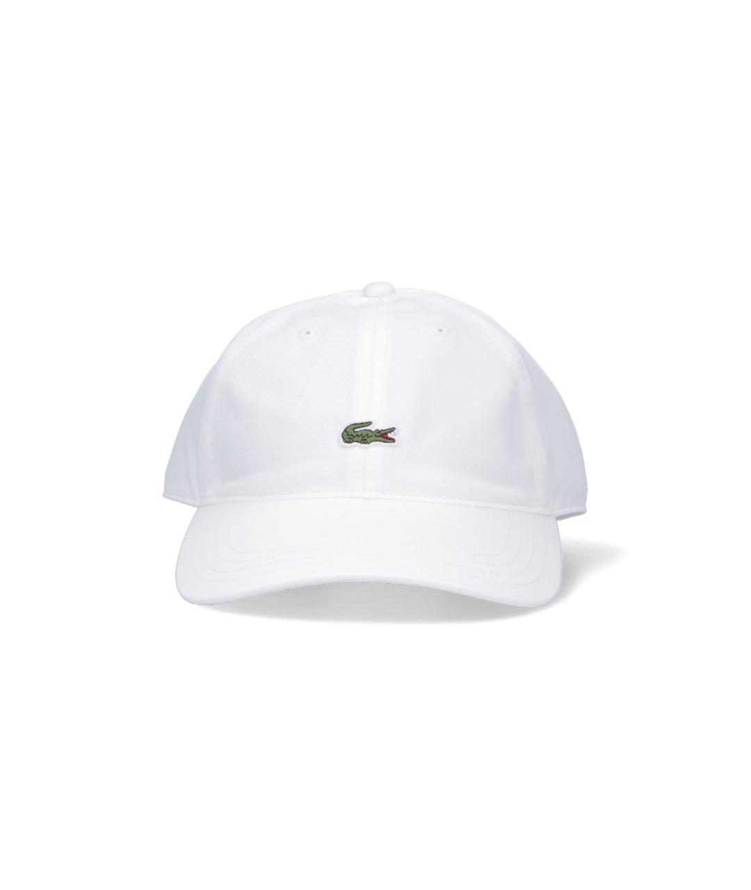 LACOSTE Белая хлопковая кепка/бейсболка, фото 1