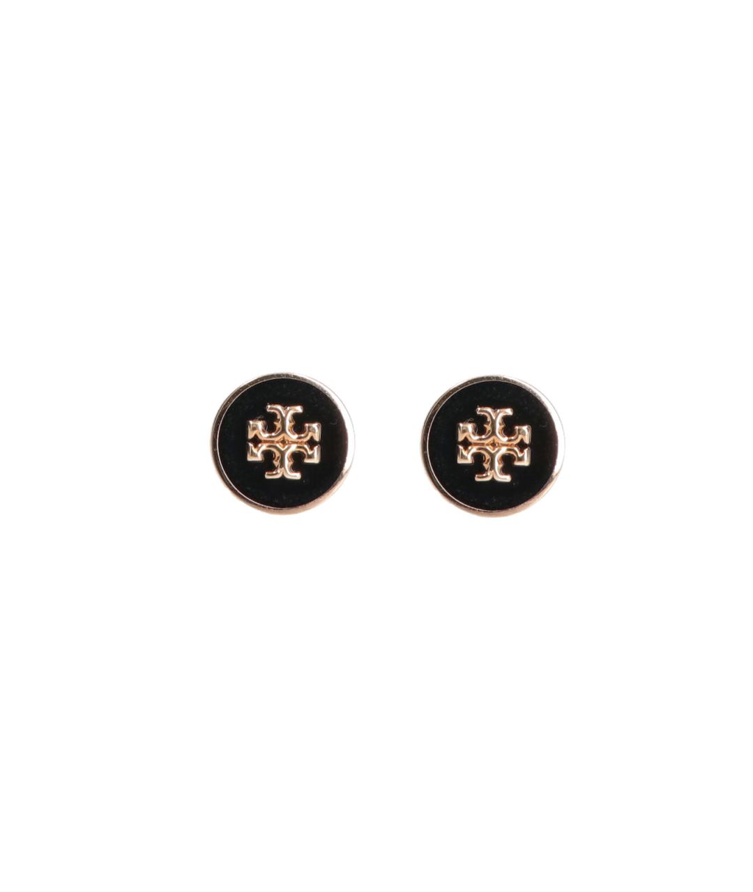 TORY BURCH Черные латунные серьги, фото 3