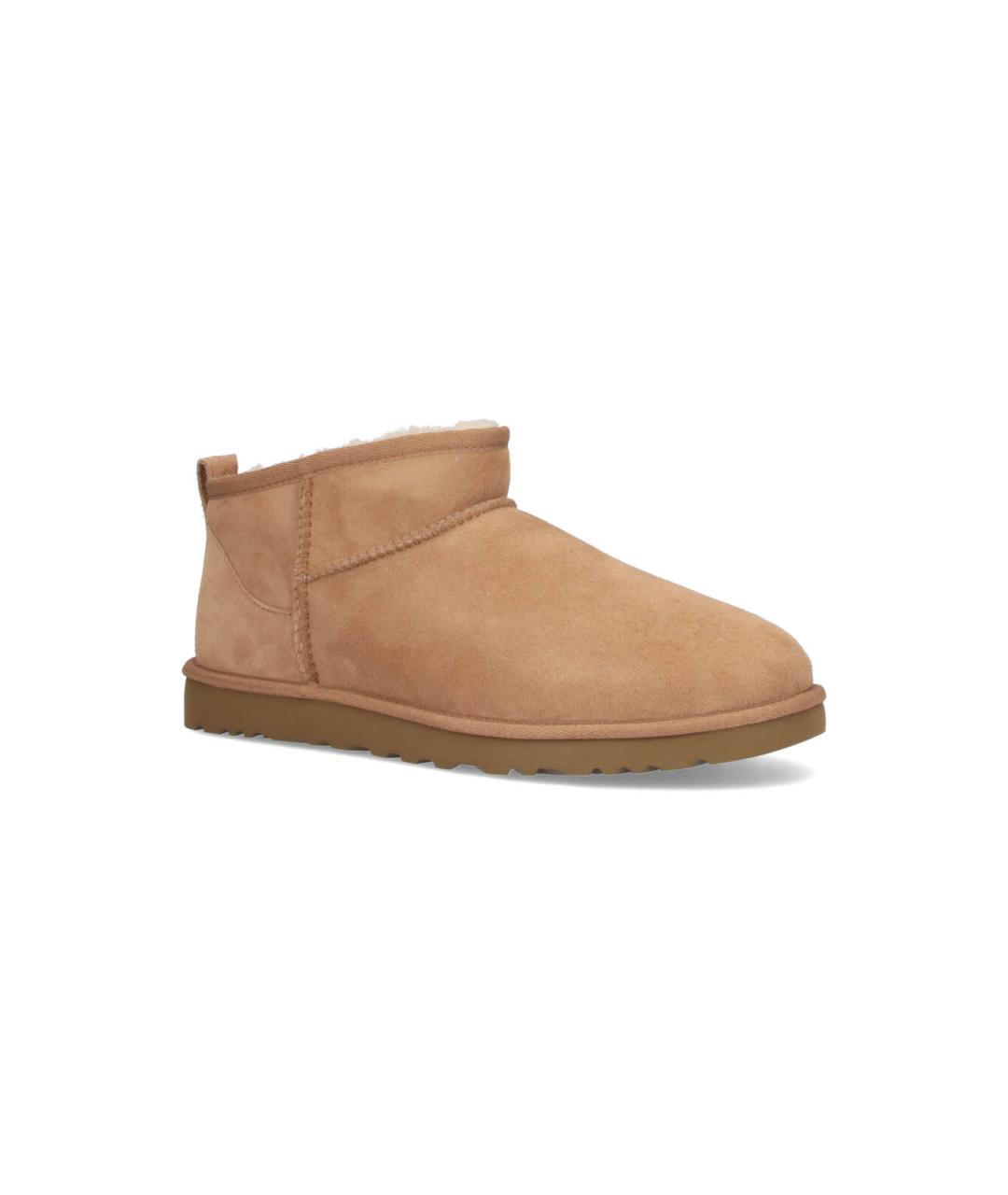 UGG AUSTRALIA Бежевые замшевые низкие ботинки, фото 2