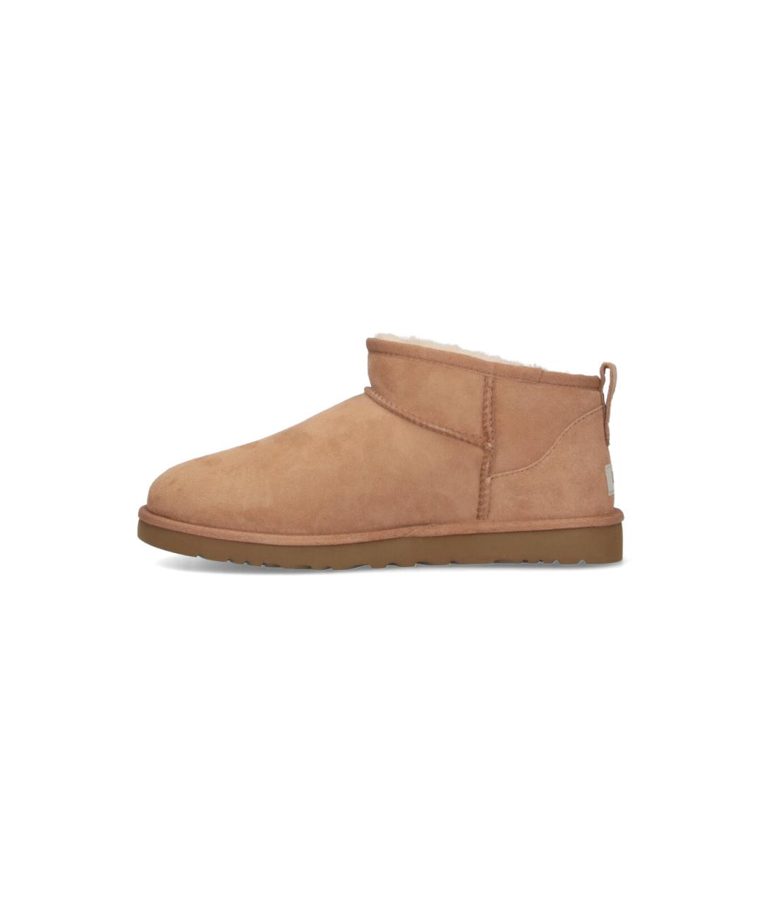 UGG AUSTRALIA Бежевые замшевые низкие ботинки, фото 3
