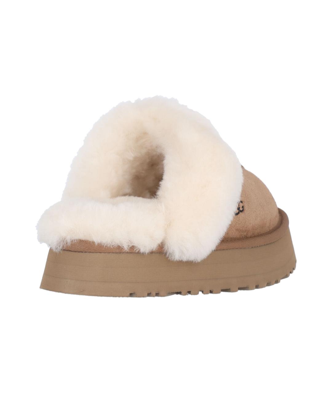 UGG AUSTRALIA Бежевые замшевые мюли, фото 4
