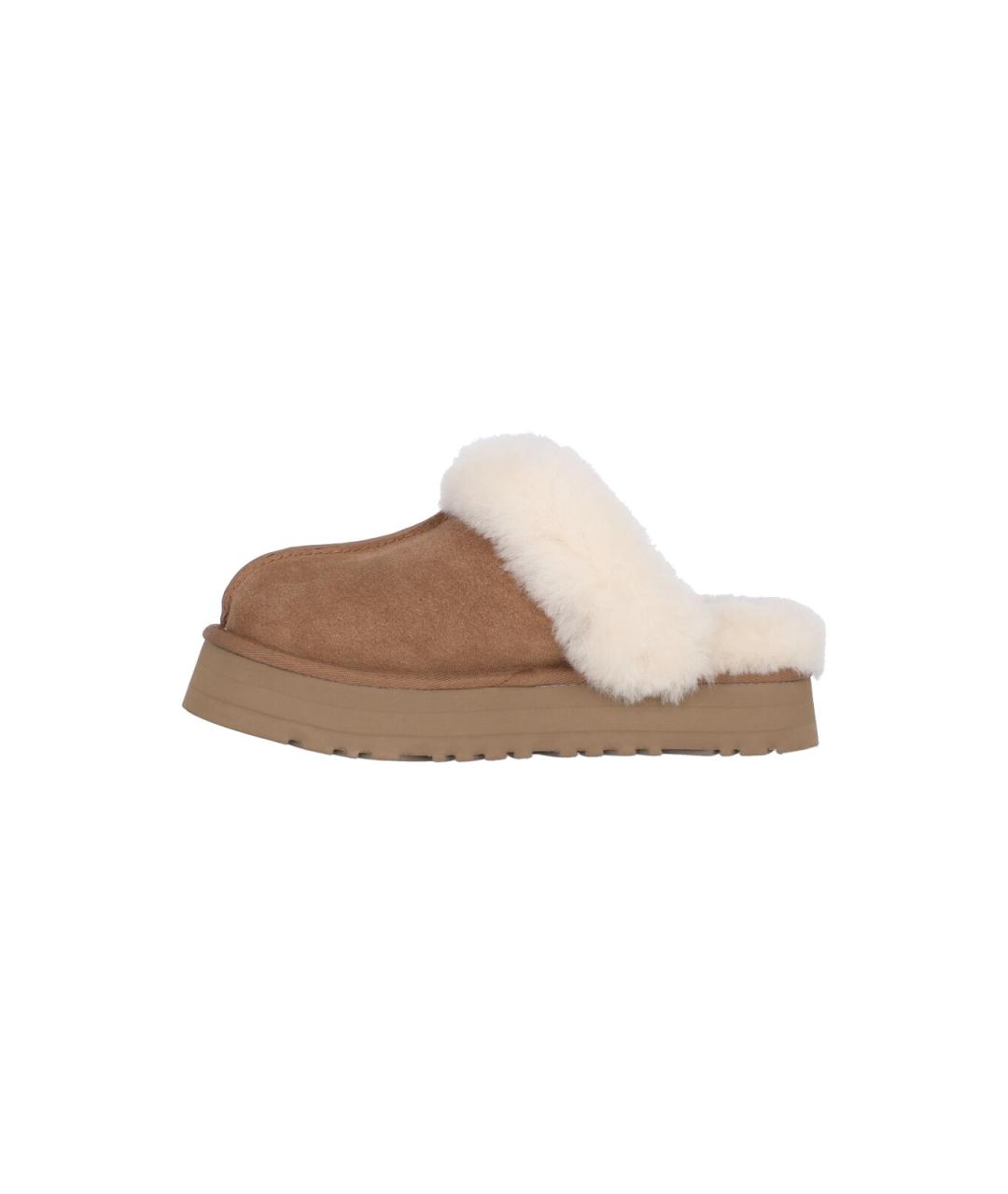 UGG AUSTRALIA Бежевые замшевые мюли, фото 3