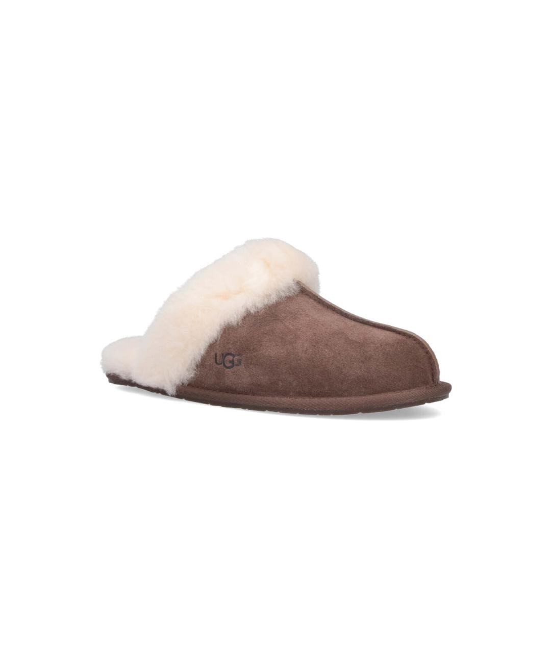 UGG AUSTRALIA Коричневые замшевые мюли, фото 2