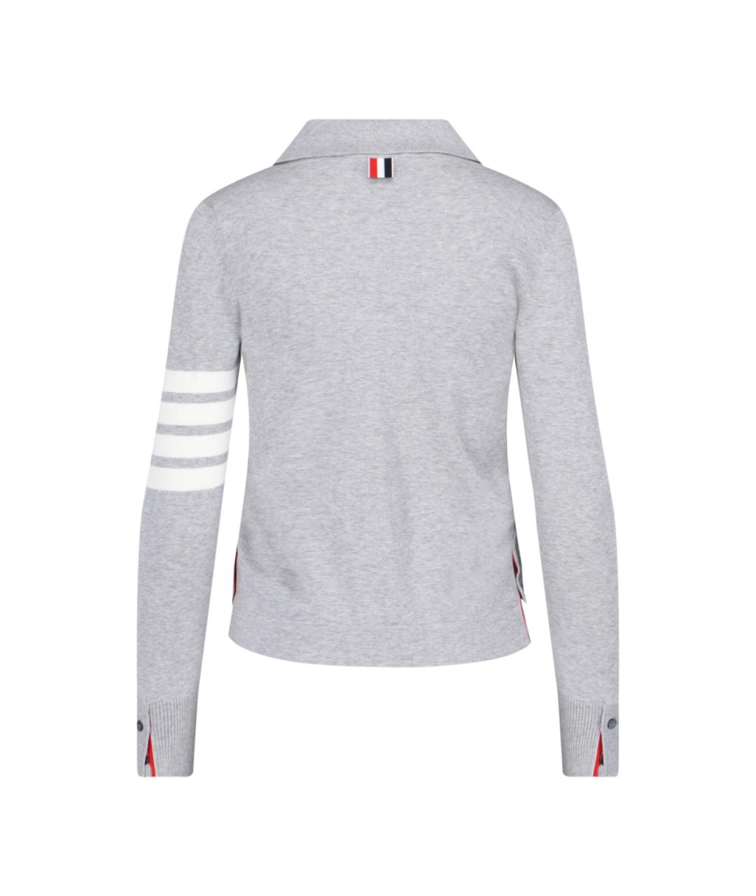 THOM BROWNE Серый кардиган, фото 2