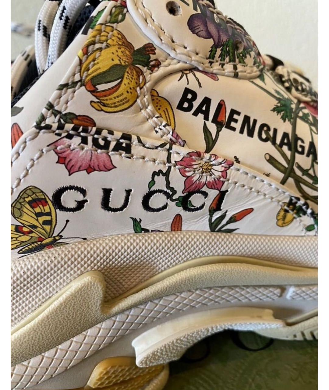 BALENCIAGA Мульти кожаные кроссовки, фото 8