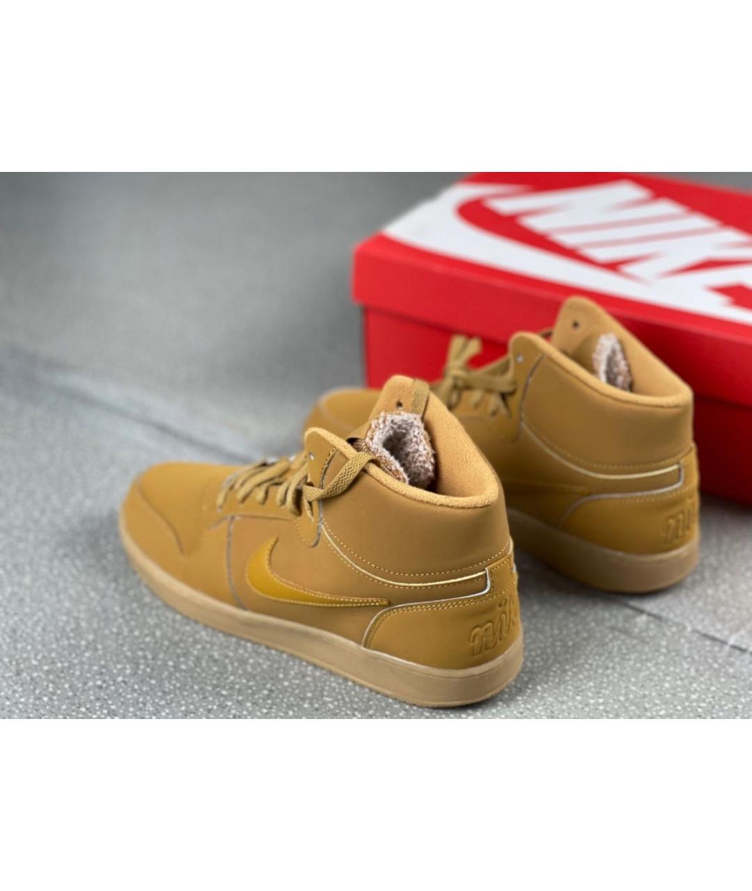 NIKE Горчичные высокие кроссовки / кеды, фото 6