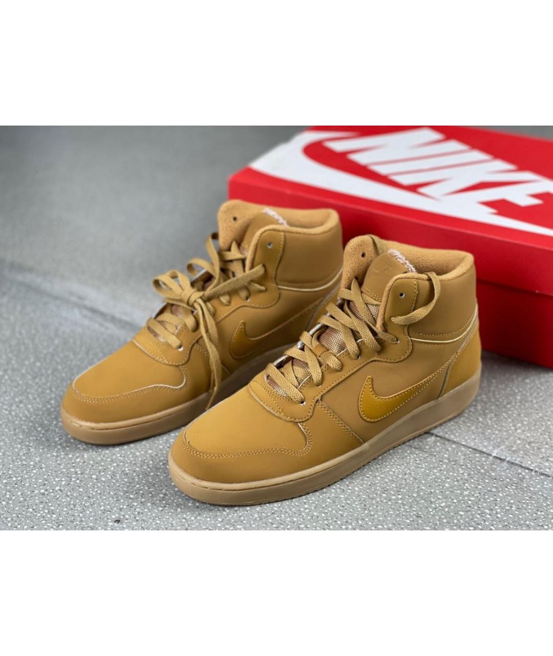 NIKE Горчичные высокие кроссовки / кеды, фото 7