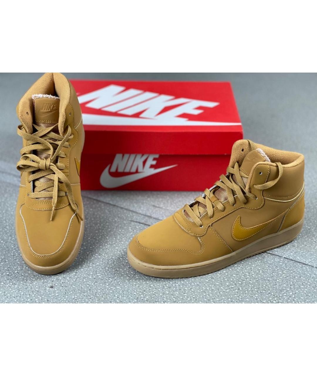 NIKE Горчичные высокие кроссовки / кеды, фото 8
