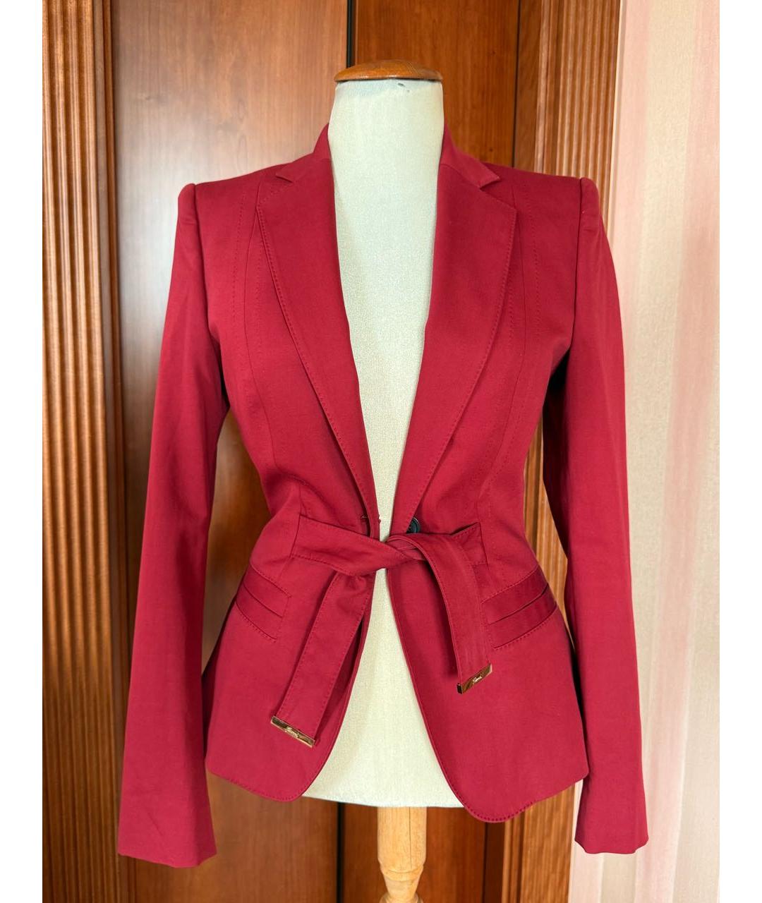GUCCI Красный хлопковый жакет/пиджак, фото 9