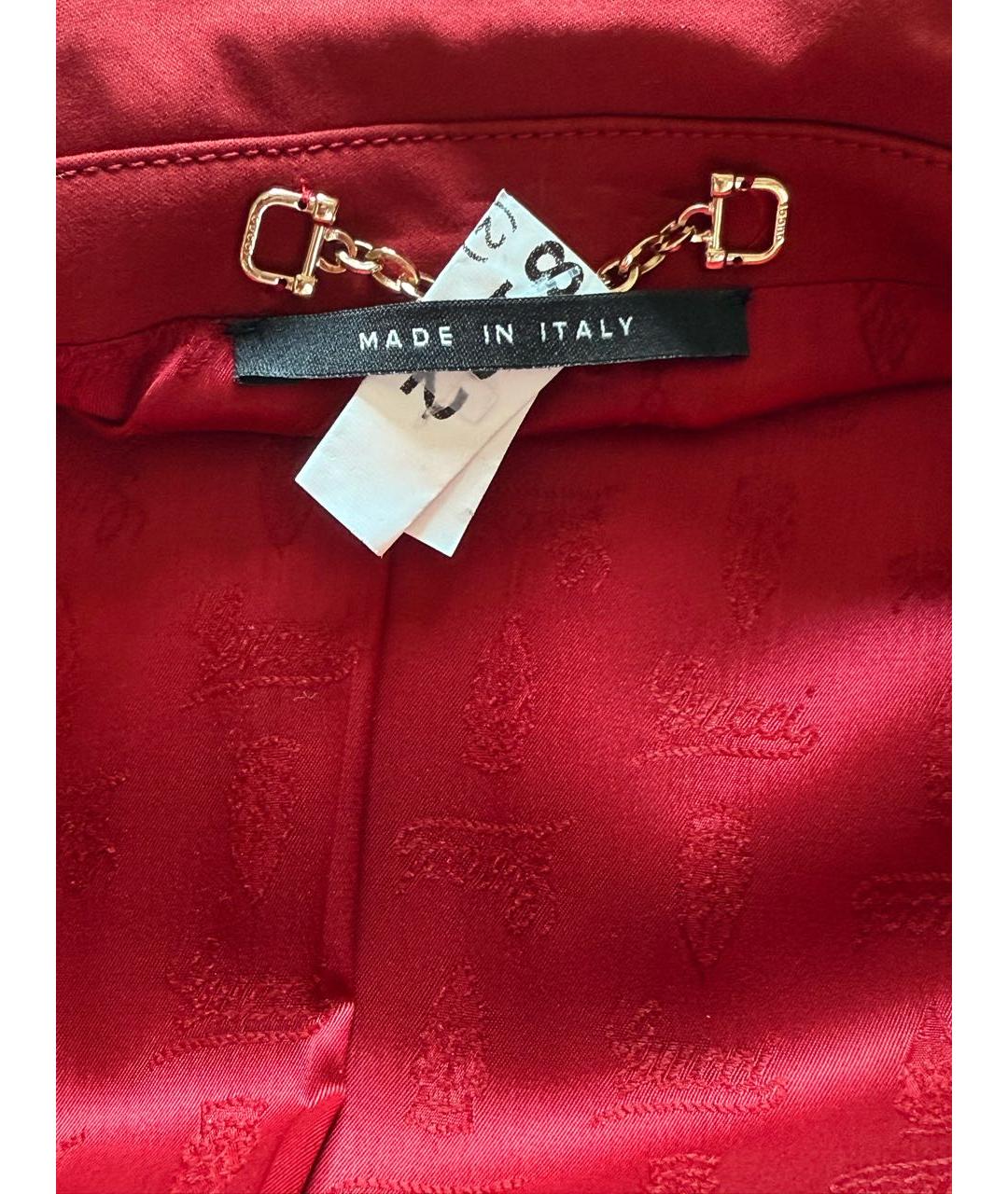 GUCCI Красный хлопковый жакет/пиджак, фото 4