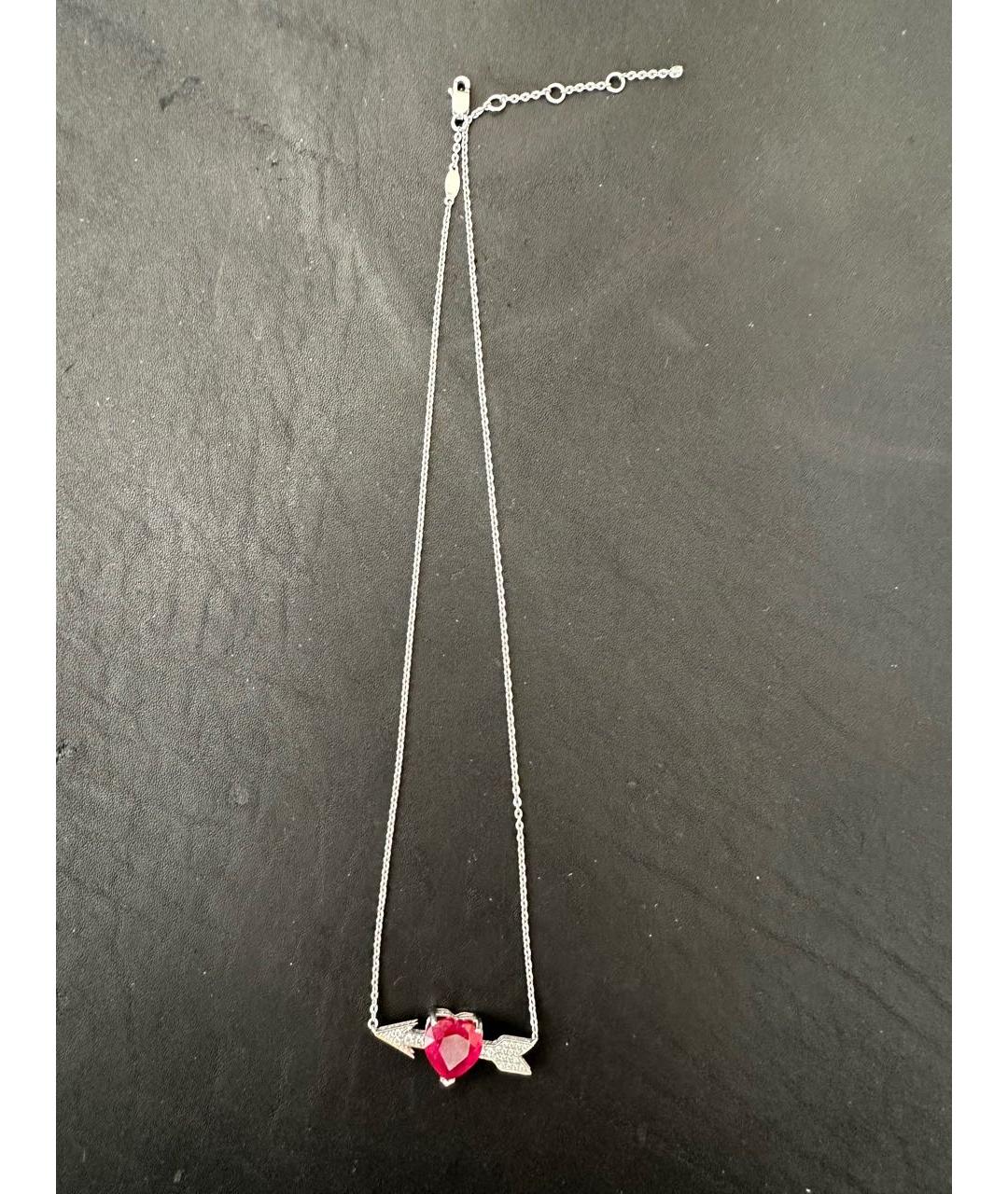 YANA JEWELLERY Бордовое колье из белого золота, фото 2