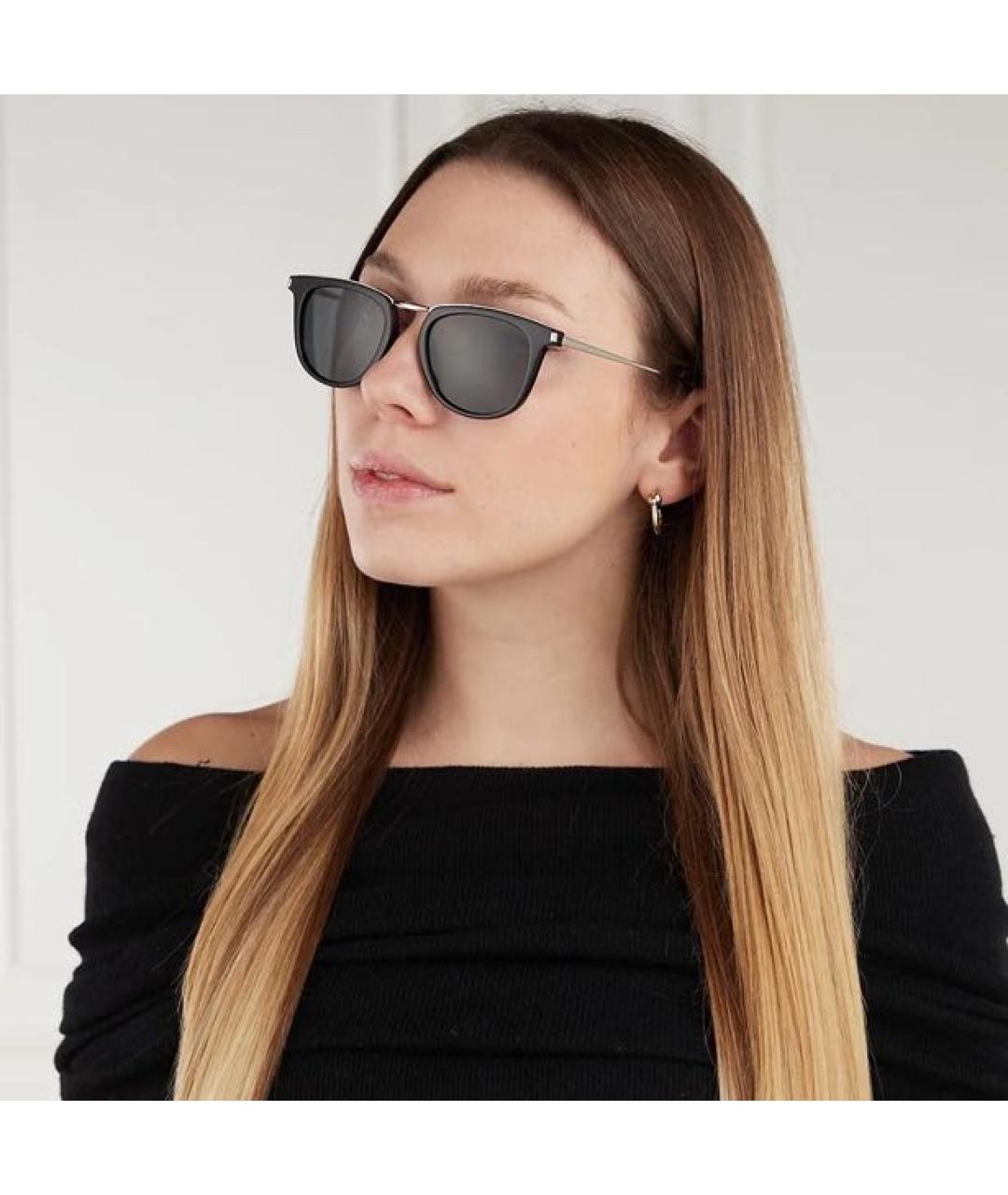 SAINT LAURENT Серебряные солнцезащитные очки, фото 8