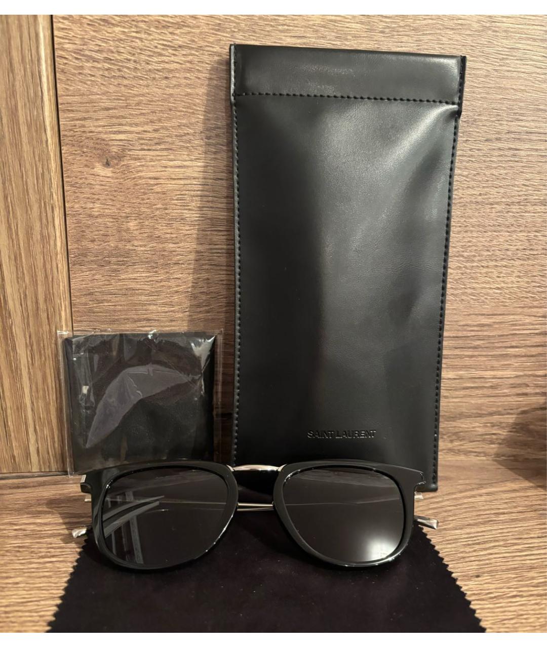 SAINT LAURENT Серебряные солнцезащитные очки, фото 4