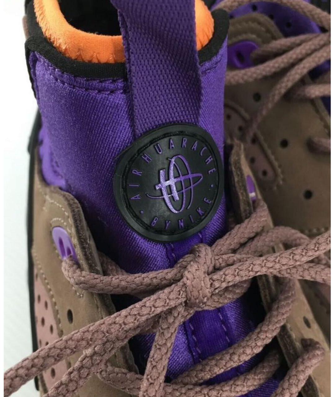 NIKE ACG Коричневые кожаные высокие кроссовки / кеды, фото 8