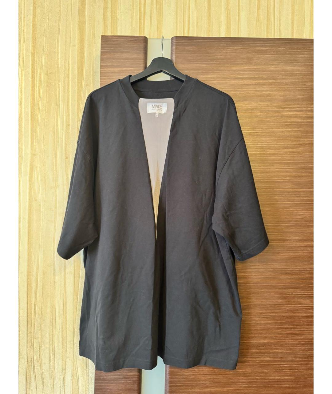 MM6 MAISON MARGIELA Черное хлопковое повседневное платье, фото 7