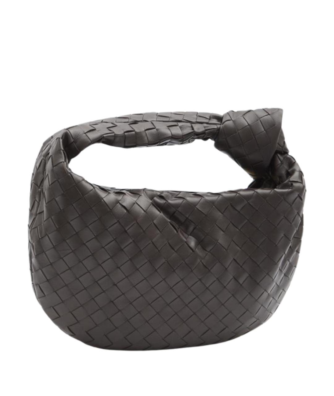 BOTTEGA VENETA Коричневая кожаная сумка с короткими ручками, фото 1