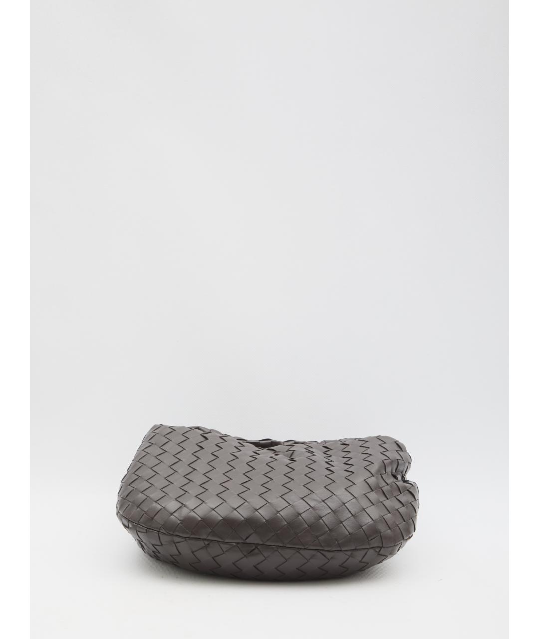 BOTTEGA VENETA Коричневая кожаная сумка с короткими ручками, фото 2