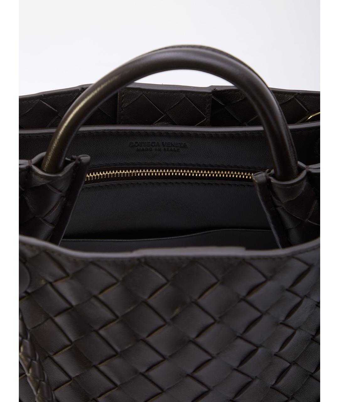 BOTTEGA VENETA Коричневая кожаная сумка тоут, фото 5