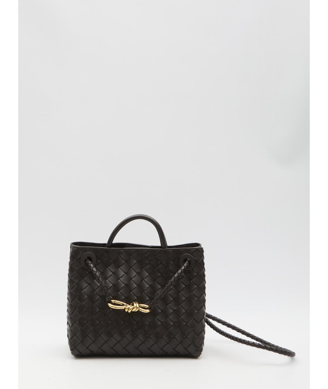 BOTTEGA VENETA Коричневая кожаная сумка тоут, фото 2