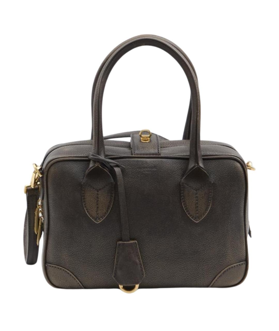GOLDEN GOOSE DELUXE BRAND Коричневая кожаная сумка через плечо, фото 1