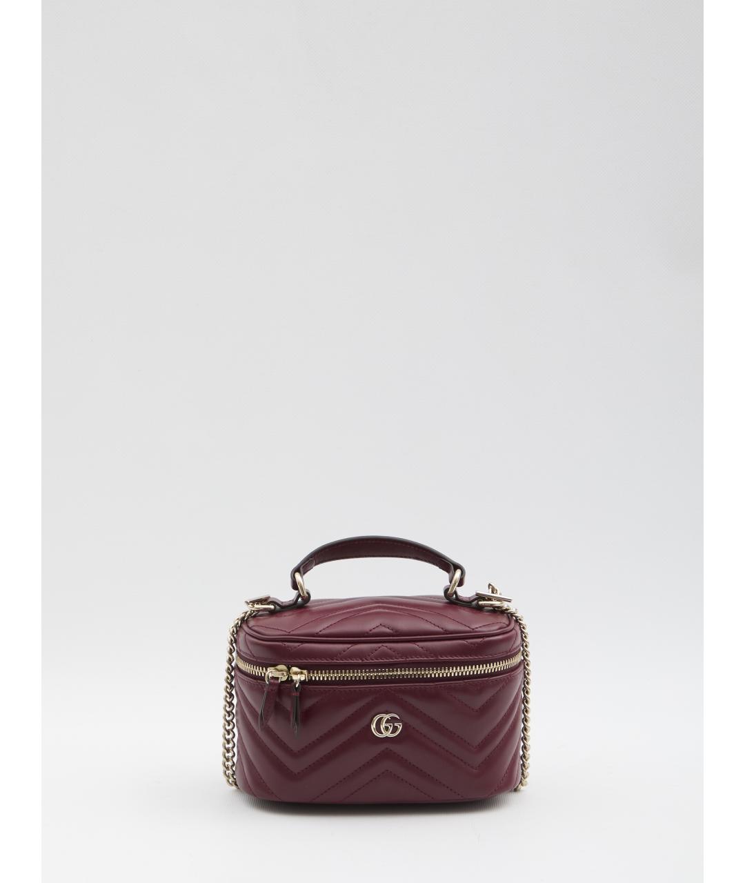 GUCCI Красная кожаная сумка с короткими ручками, фото 2