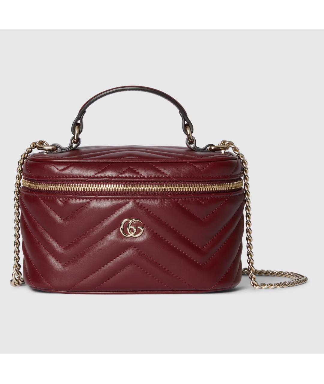 GUCCI Красная кожаная сумка с короткими ручками, фото 6