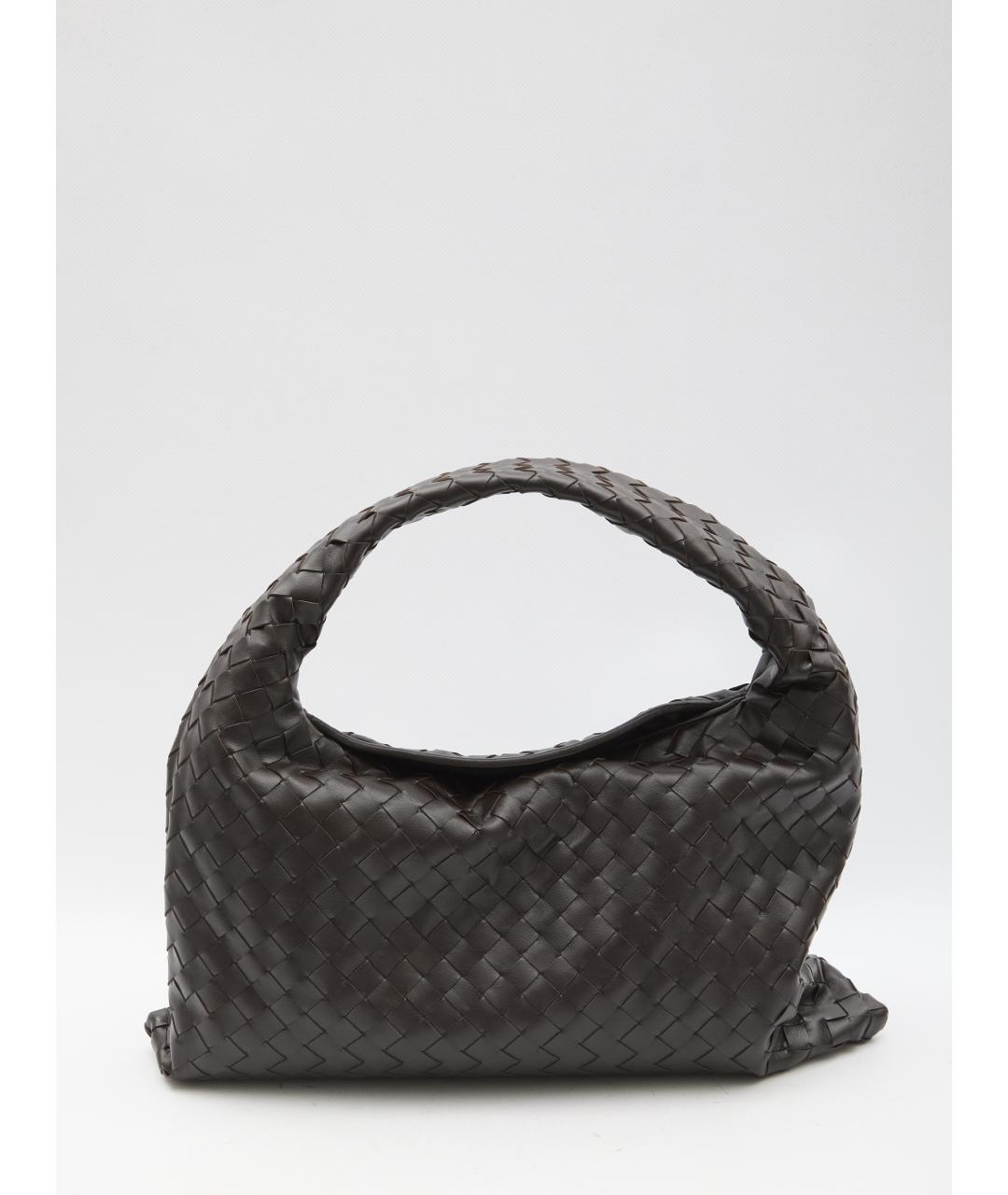 BOTTEGA VENETA Коричневая кожаная сумка через плечо, фото 2