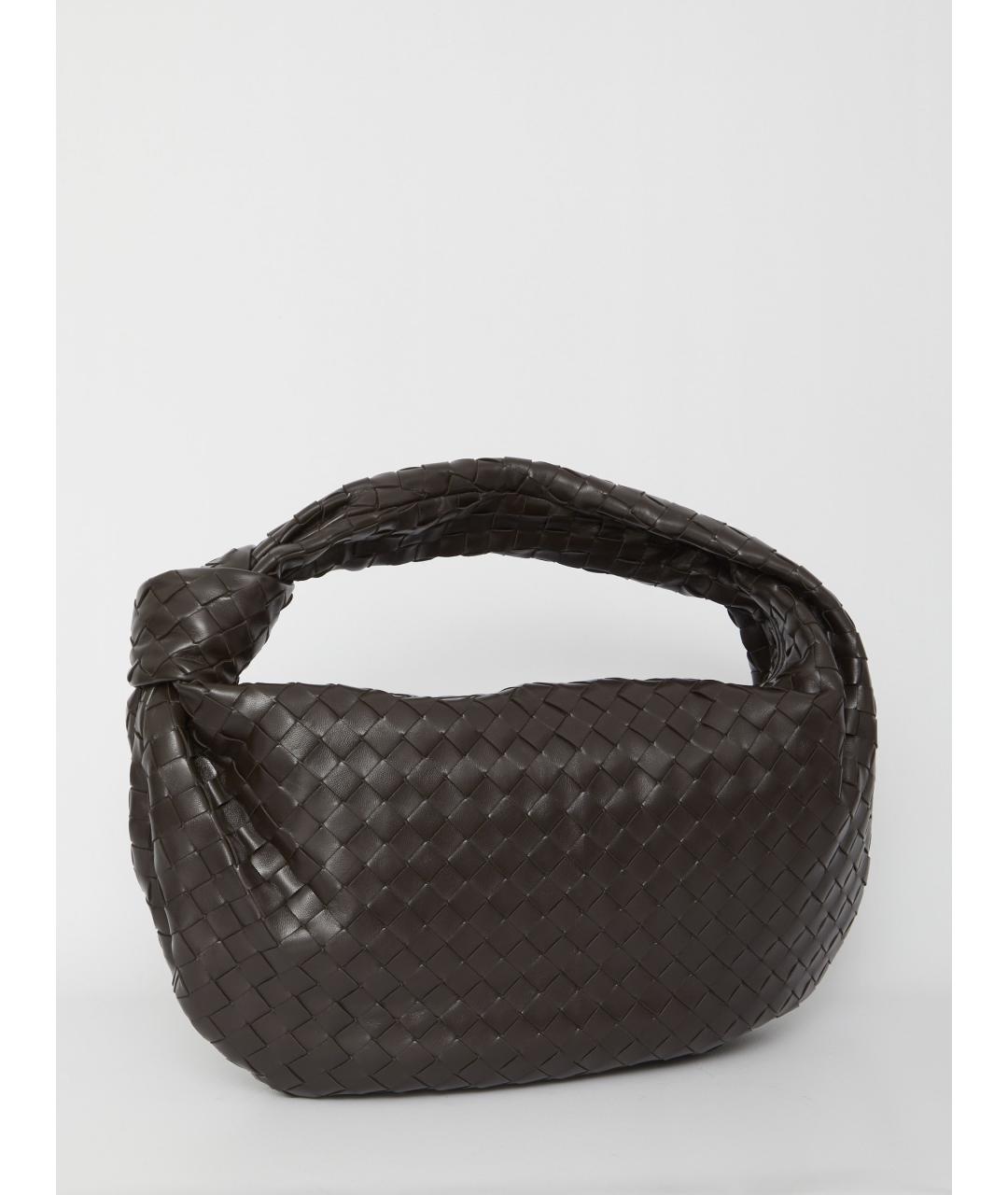 BOTTEGA VENETA Коричневая кожаная сумка через плечо, фото 2