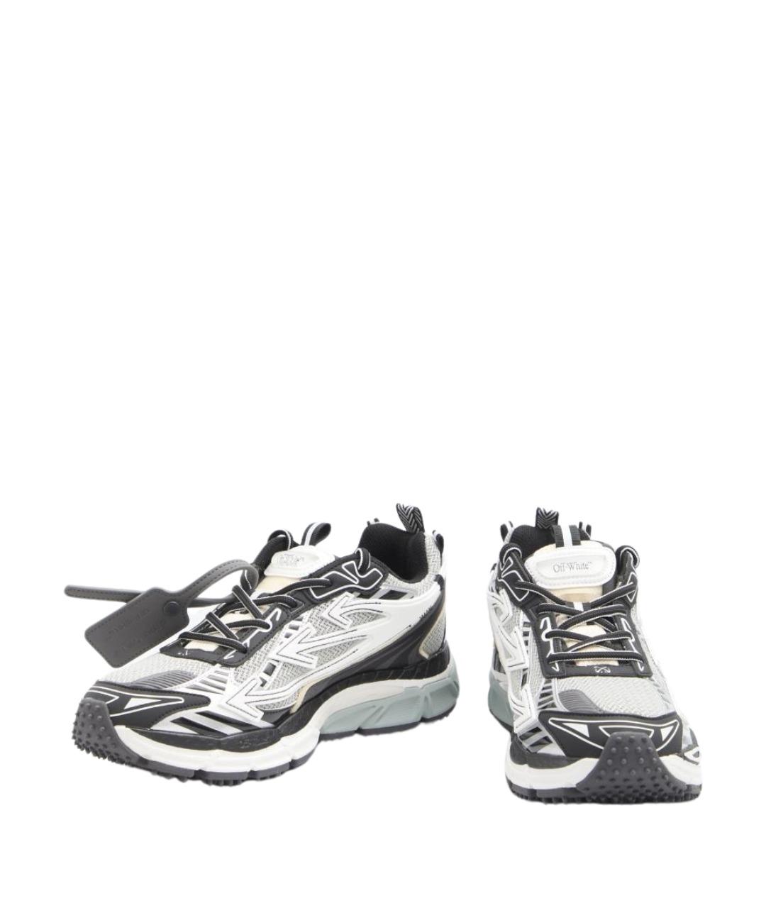 OFF-WHITE Серые низкие кроссовки / кеды, фото 5