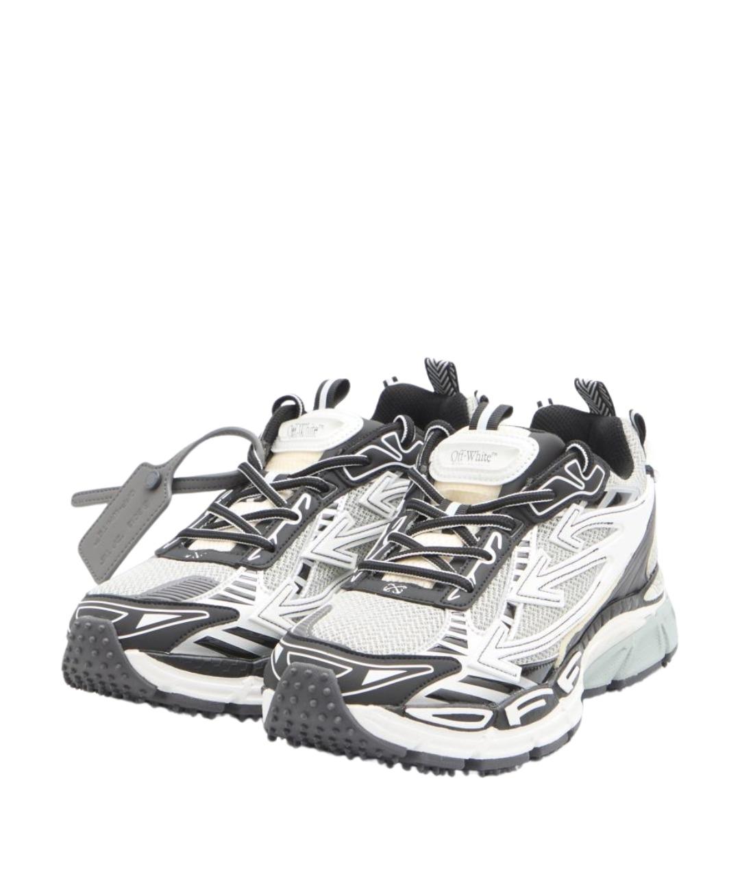 OFF-WHITE Серые низкие кроссовки / кеды, фото 2